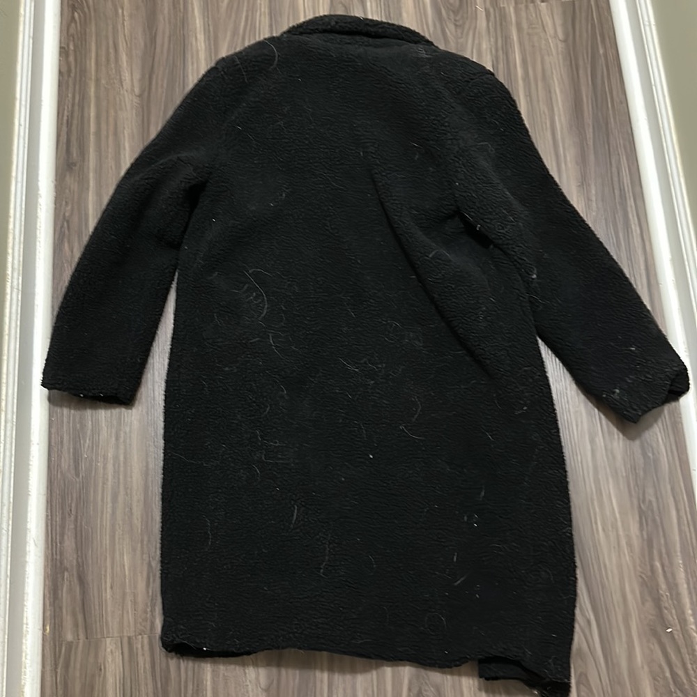 Stoosh Black Sherpa Trench Coat - Picture 7 of 7